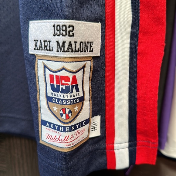 Karl Malone USA Basketball Mitchell & Ness Home 1992 Dream Team Authentic Jersey - Picture 4 of 6